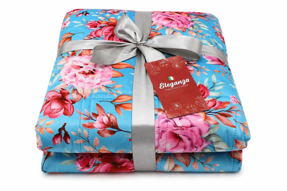Colcha Estampada em Veludo