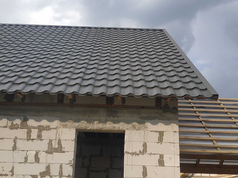 Металлочерепица Модерн . Монтаж кровли ПОРТФОЛИО