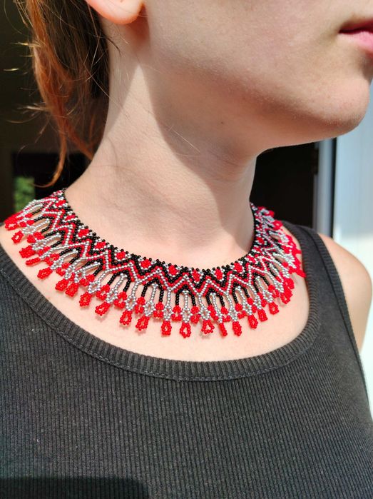 Naszyjnik z koralików Choker Sylianka