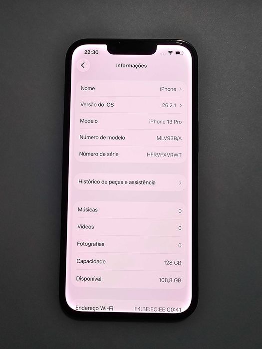 Iphone 13PRO 128GB. 100% Bateria original.  Excelente