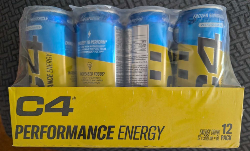 22 latas bebida energética C4