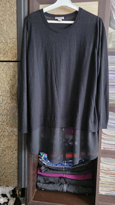Czarna bluzka damska H&M XL.