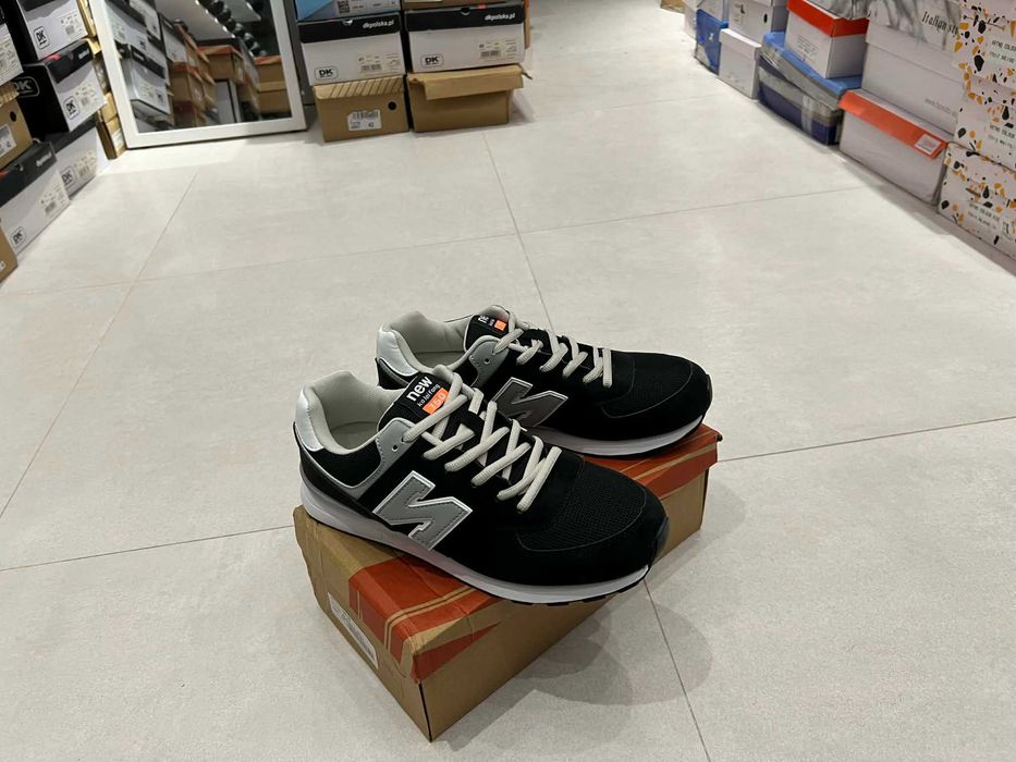 Buty Męskie czarno-szare siatkowe 41