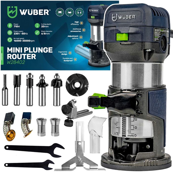 Frezarka Górnowrzecionowa Do Drewna Wycinarka Regulacja Obrotów Zestaw