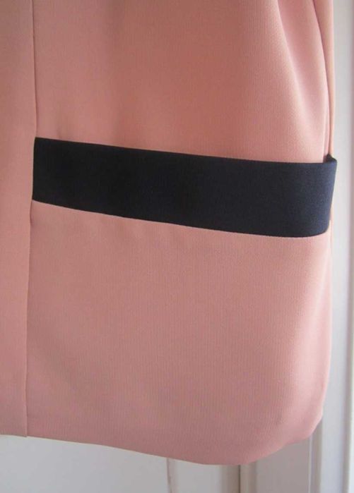 Camisa salmão Aradu´s T50, botões à frente e manga curta