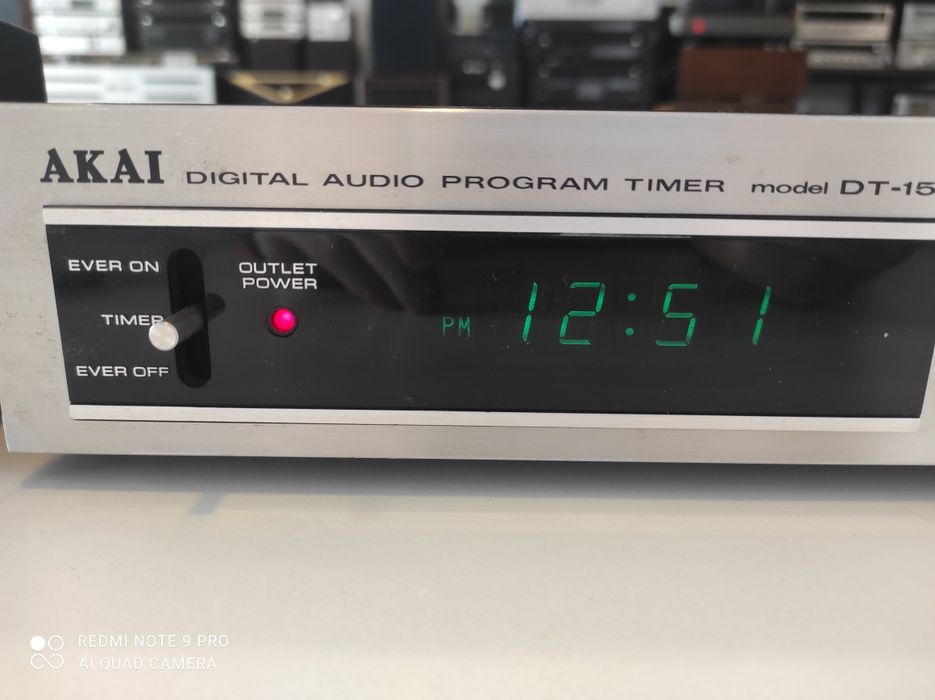 Akai DT-150 audio zegar i timer . Japan . 230V