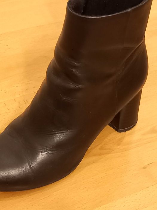 Buty damskie zimowe Ryłko 39 obcas czarne