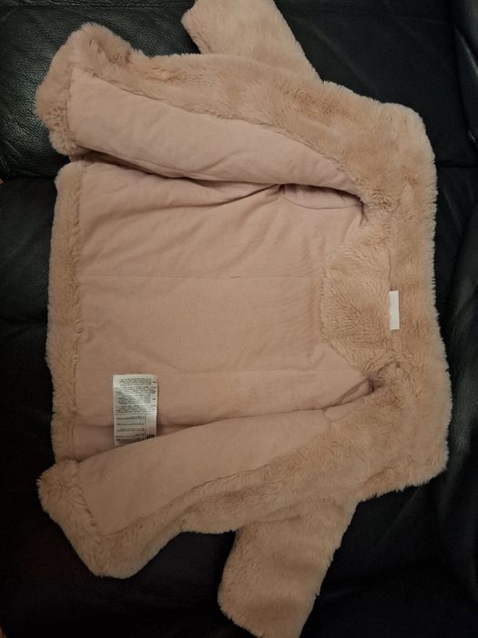 Różowe futerka marki Coccodrillo  na 12 m-cy