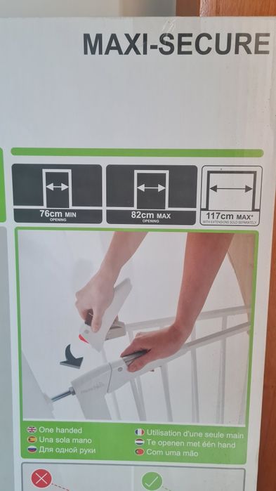 Grade de segurança mais extensão de 28 cm
Tenho 2 unidades de cada
Est