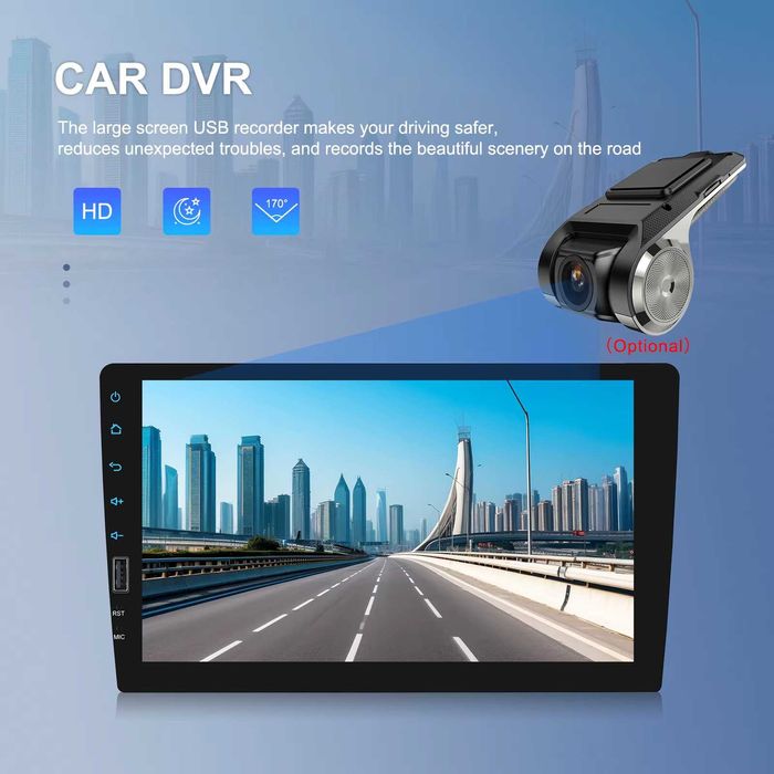 Rádio 9 Polegadas c/ CarPlay & Android Auto Sem Fios, Bluetooth e USB