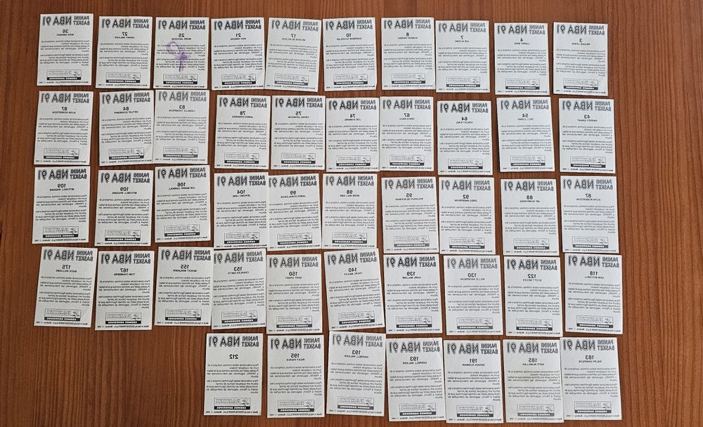 Cromos NBA 91 da Panini