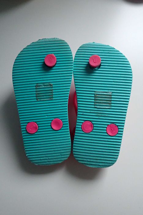 Klapki japonki na gumce Disney Arielka