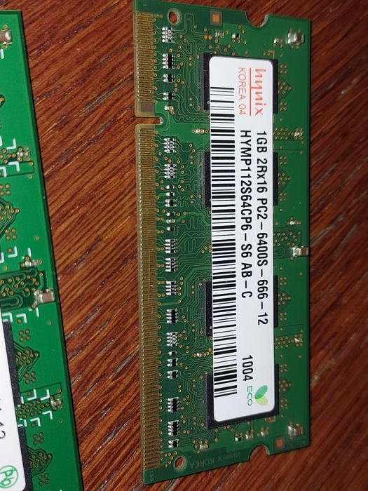 PAMIĘĆ RAM do laptopa Kości pamięci RAM PC2 HYNIX 1GB 512MB 2szt=10zł