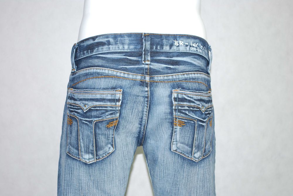 Jeansy krój prosty szeroki B You Can 481-2 pas 92, 86, 84, 80