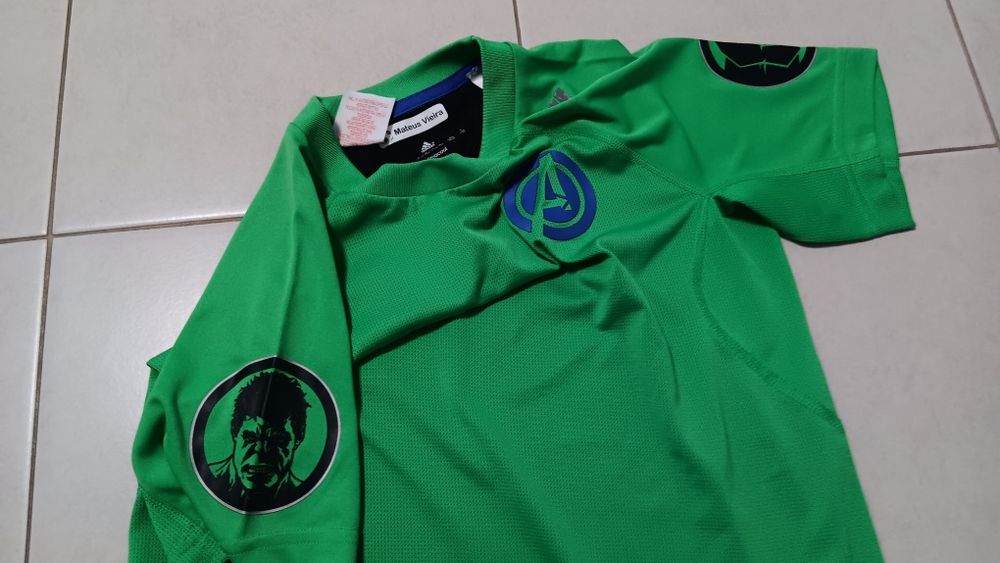 Conjunto adidas Hulk 11a 12 anos