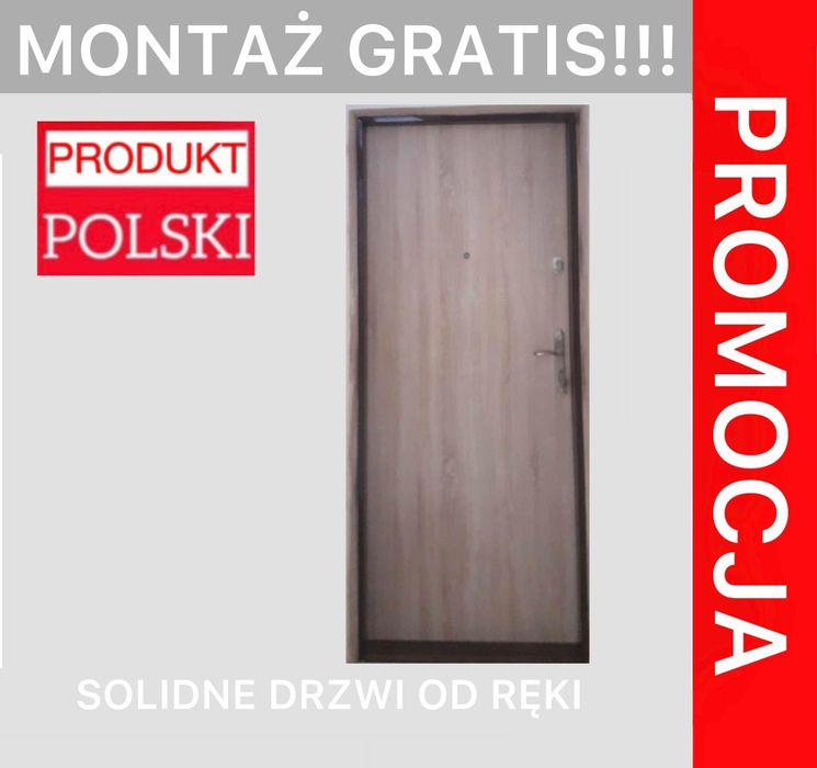 Drzwi zewnętrzne z montażem do bloku od ręki!!