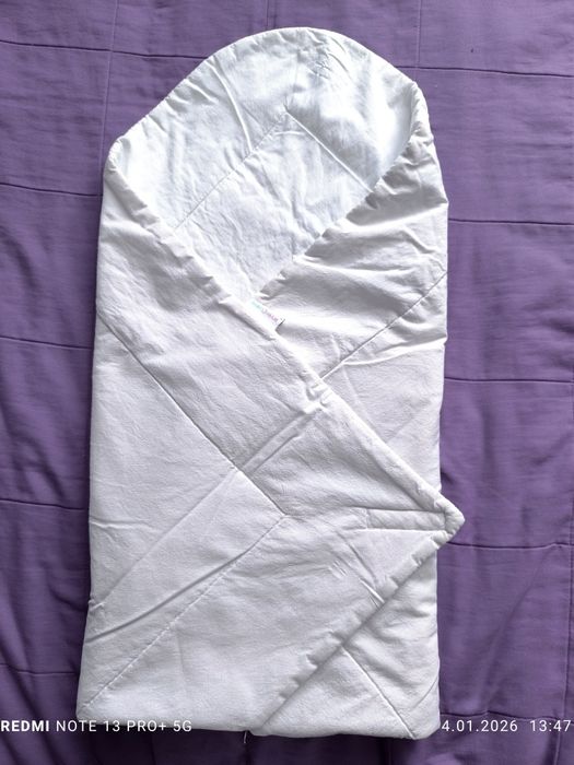 Zestaw 2 rożki i 10 pieluszek tetrowych dla niemowlaka