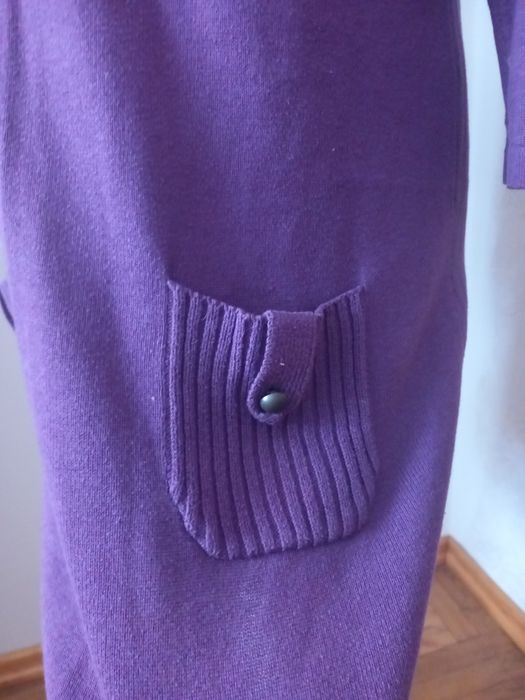 Fioletowy golf -tunika