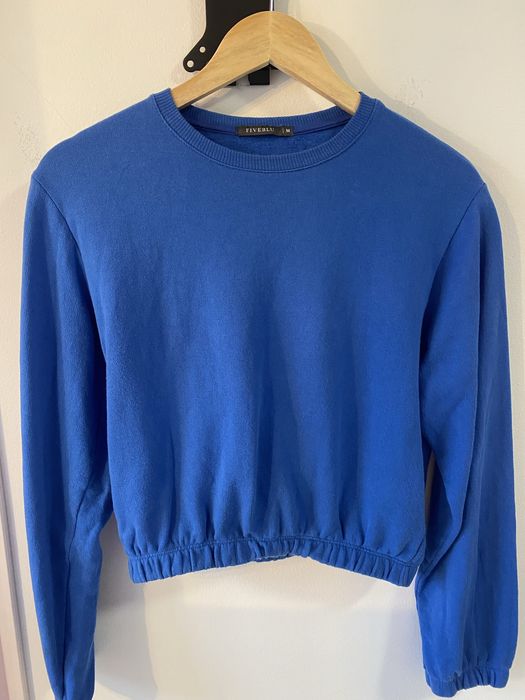 Blusa curta com manga