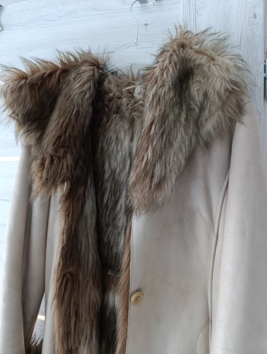 Kożuszek damski długi