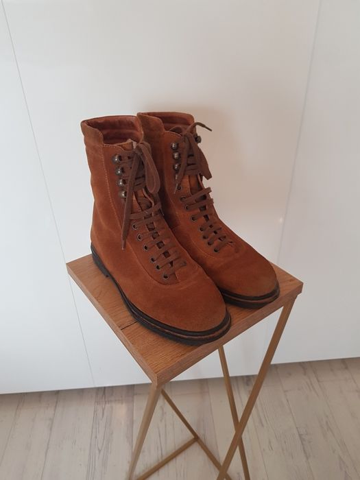 Zimowe brązowe ocieplane botki rozm. 38