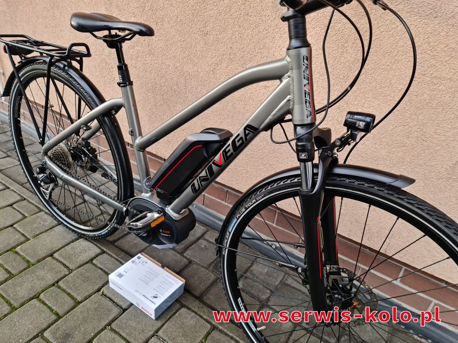Rower elektryczny damski damka UNIVEGA koła 28 SHIMANO ALIVIO okazja