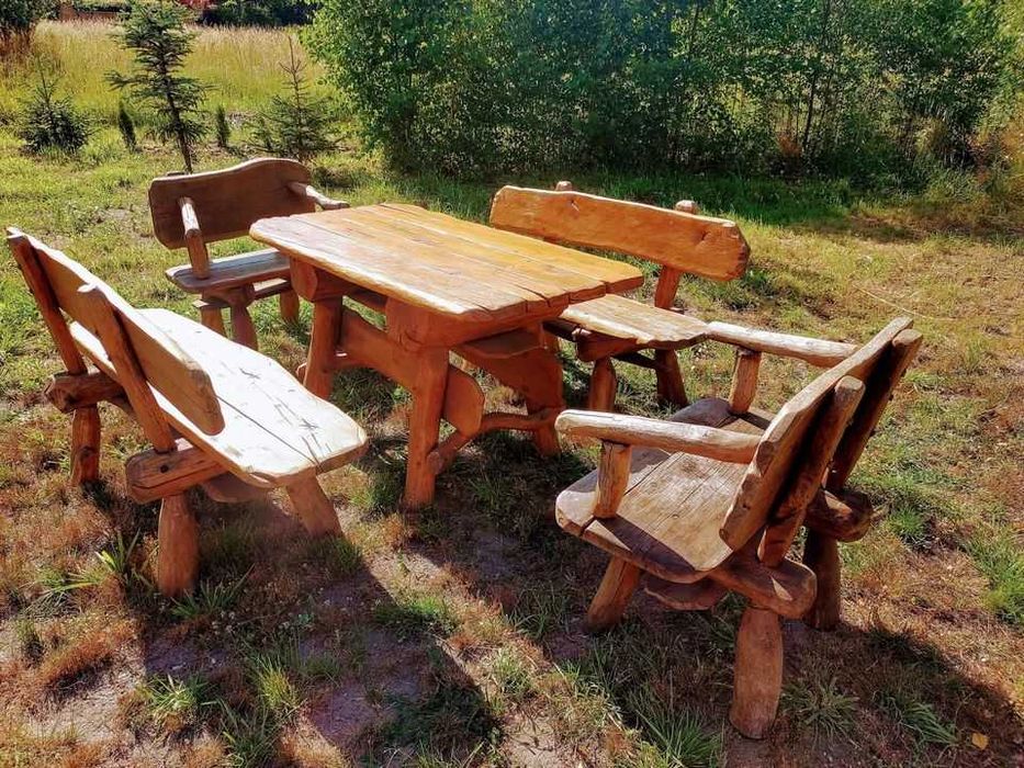 Meble biesiadne, staropolskie, dębowe