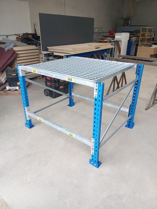 Stojak pod mauzer IBC 1000L stabilny ocynk z kratą producent