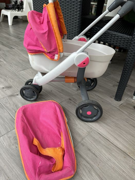 Wozek smoby quinny 2w1 rozowy dla lalek