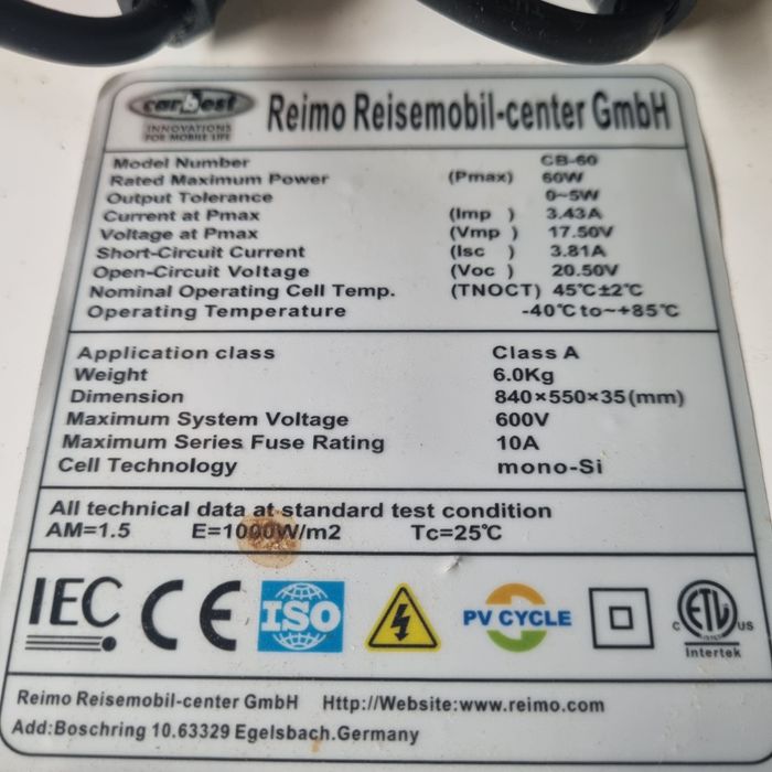 Panel Słonecznymi Mobilny kompletny