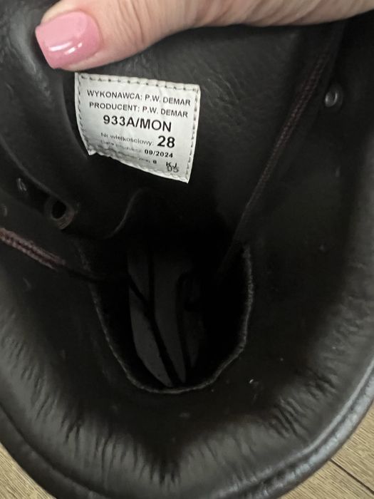 Nowe buty wojskowe Demar 933A/MON zimowe skórzane r. 43/44 (28) MON