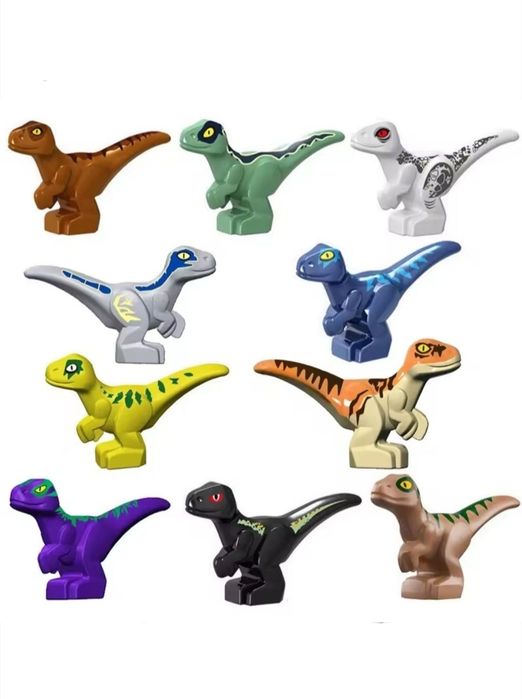 Klocki figurki małe dinozaury kompatybilne z Lego Jurassic World dinozaury klocki mały dinozaur