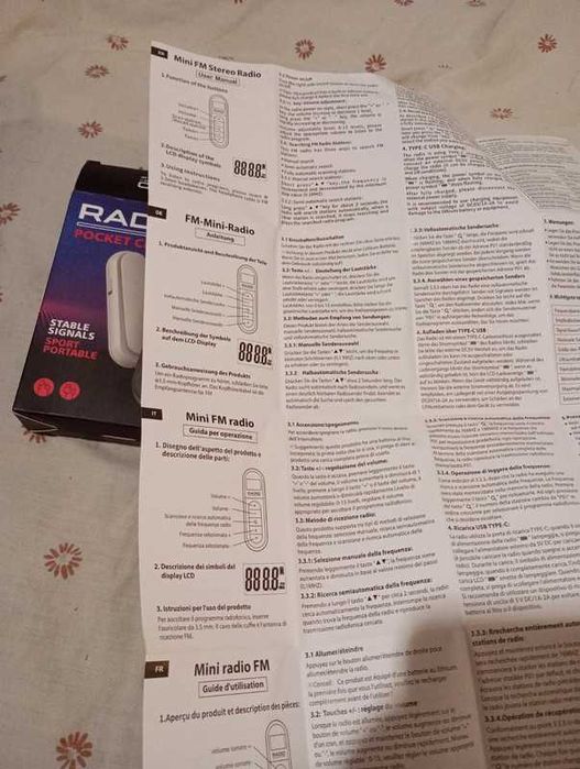 Rádio pequeno portátil