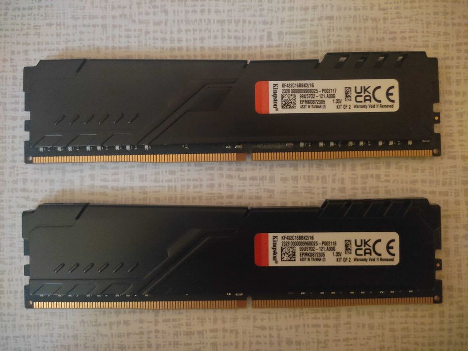 Оперативна пам'ять DDR4 16GB (2х8Gb) 3200MHz Kingston Fury Beast