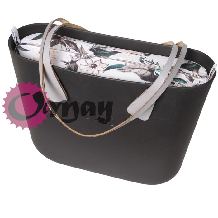 Organizer OBAG STANDARD konwalie jasny szary 2 kieszenie OMAY.PL
