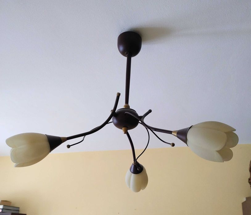 Lampa sufitowa + mała na komodę