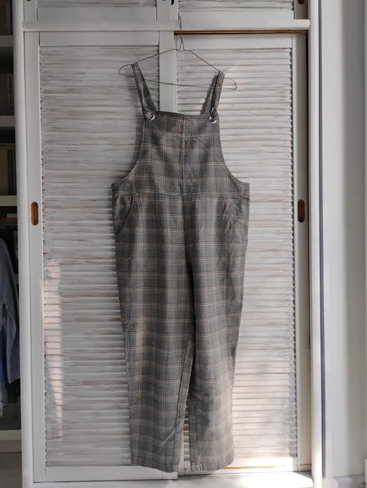Ogrodniczki w kratę H&M L 40