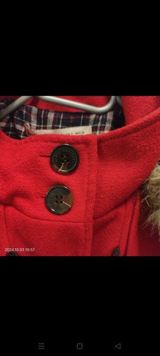 Płaszcz z odpinanym kapturem