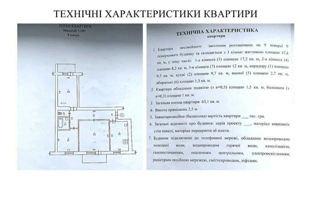 Терміновий продаж 3-кімнатної квартири за вигідною ціною в м. Карлівка (мік-н "МРІЯ")!