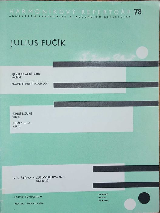 Harmonikovový repertoár 78 - Julius Fučík