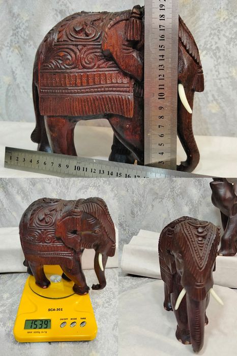 Статуэтка из дерева. Слон деревянный.Композиция, скульптура: 2 750 грн ...