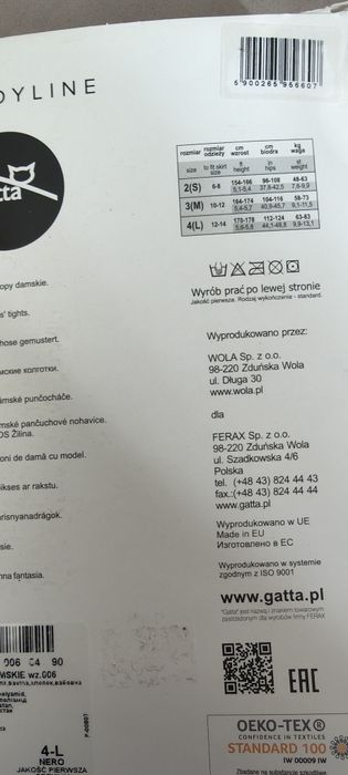 Rajstopy wzorzyste rozmiar L Gatta