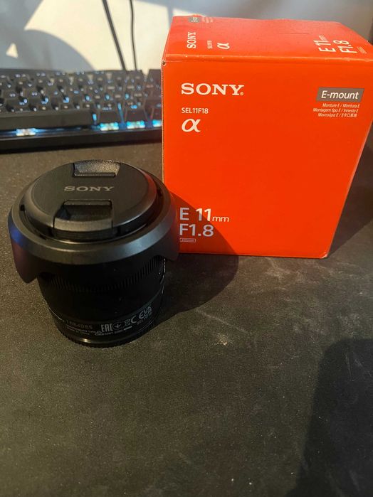 Obiektyw Sony 11 mm 1.8 E mount