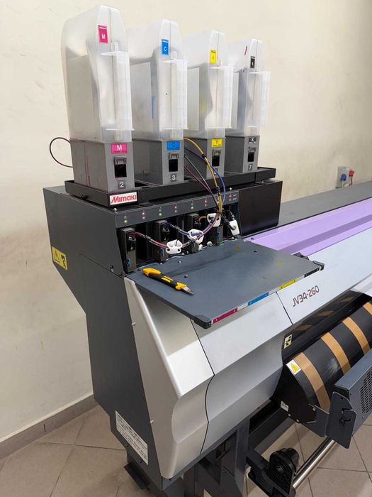 Mimaki CJV150-160 + JV34-260 – 2 plotery wielkoformatowe + ELEKTRYCZNY PODNOŚNIK