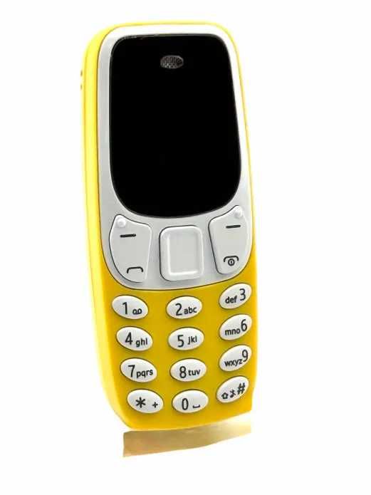 Telefon Słuchawka żółty i siwy