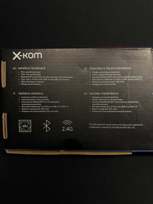 Klawiatura bezprzewodowa X-kom Alu Keys White (XK-130BT-W)