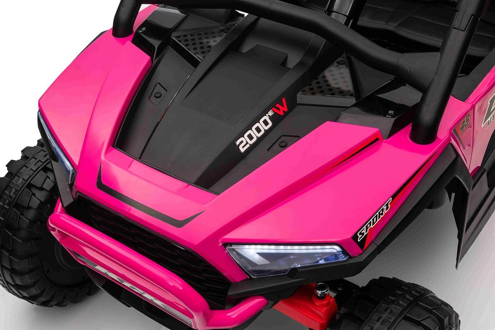 24v 4x50W MAx 50KG +Pilot Auto na akumulator Buggy Różowy