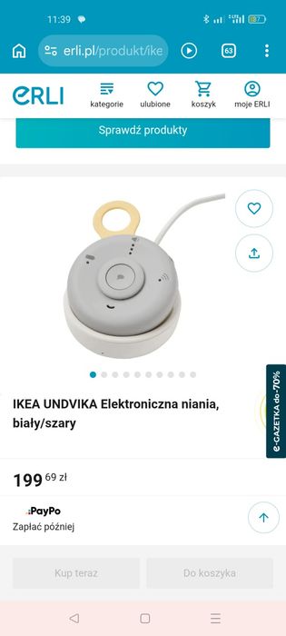 Ikea undvika niania elektroniczna