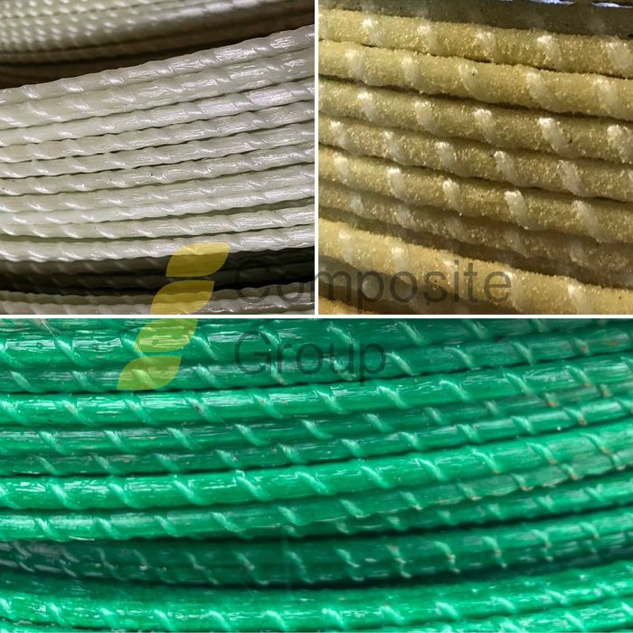 Композитна арматура 7мм зелена для теплиць гладка, для бетону Ф4-12