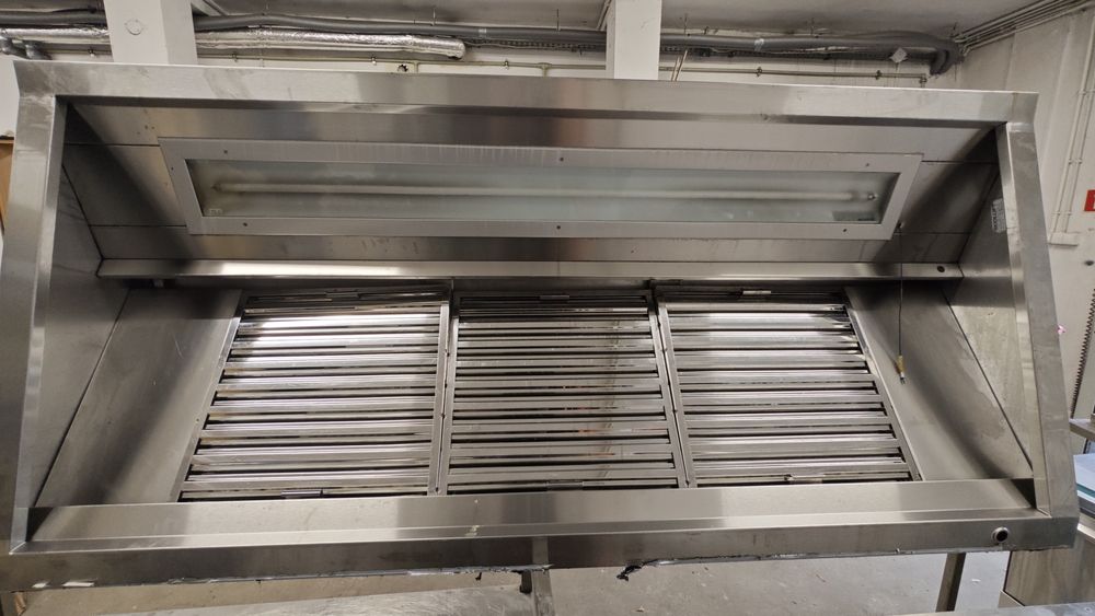 Okap gastronomiczny, przemysłowy.